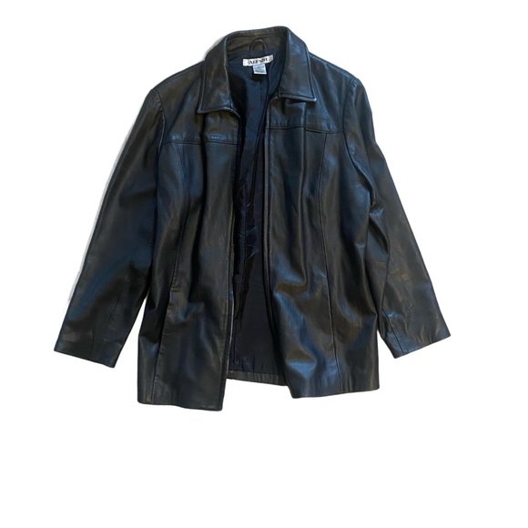 Leather Alfani Womens Jacket - Picture 2 of 5